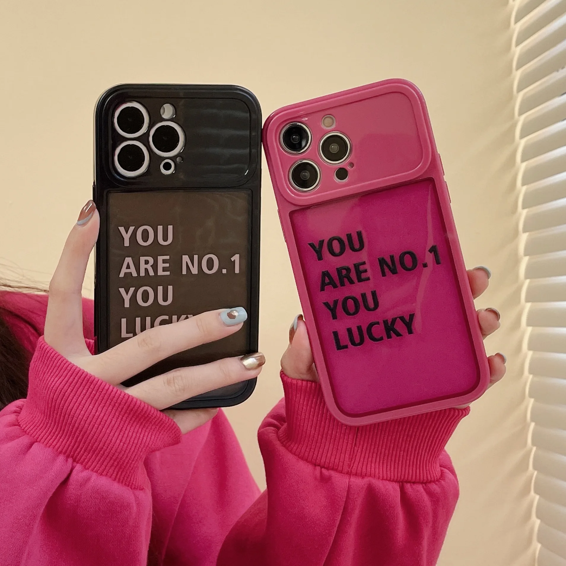 

Simple Letter Phone Case For iPhone 14 12 13 11 Pro Max 14 Plus Back Cover
