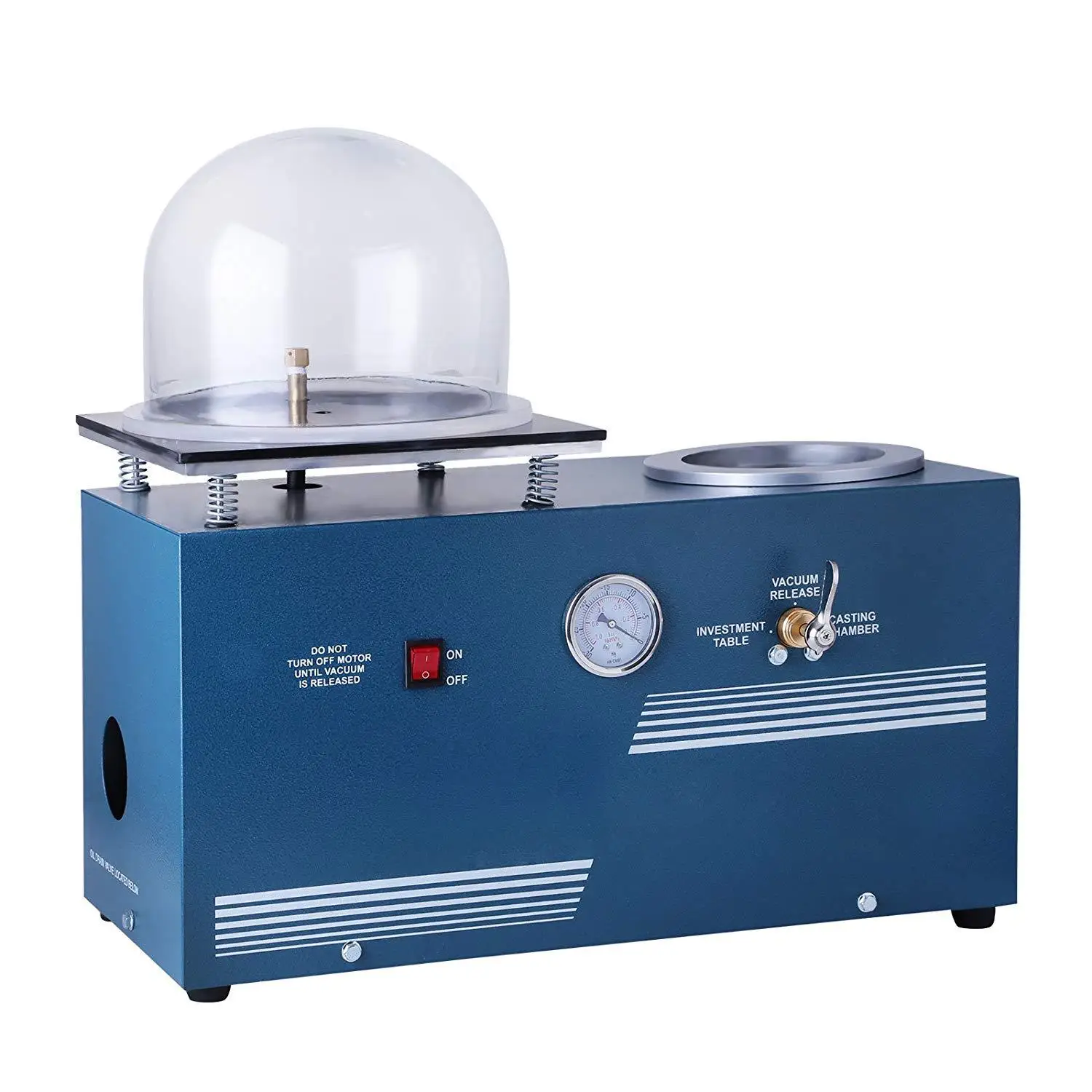 

2L Jewelry Lost Wax Cast Combination Vacuum Investing Casting Investment Machine Tabletop Vacuum Machine 1/2 Hp With Vacuum Pump