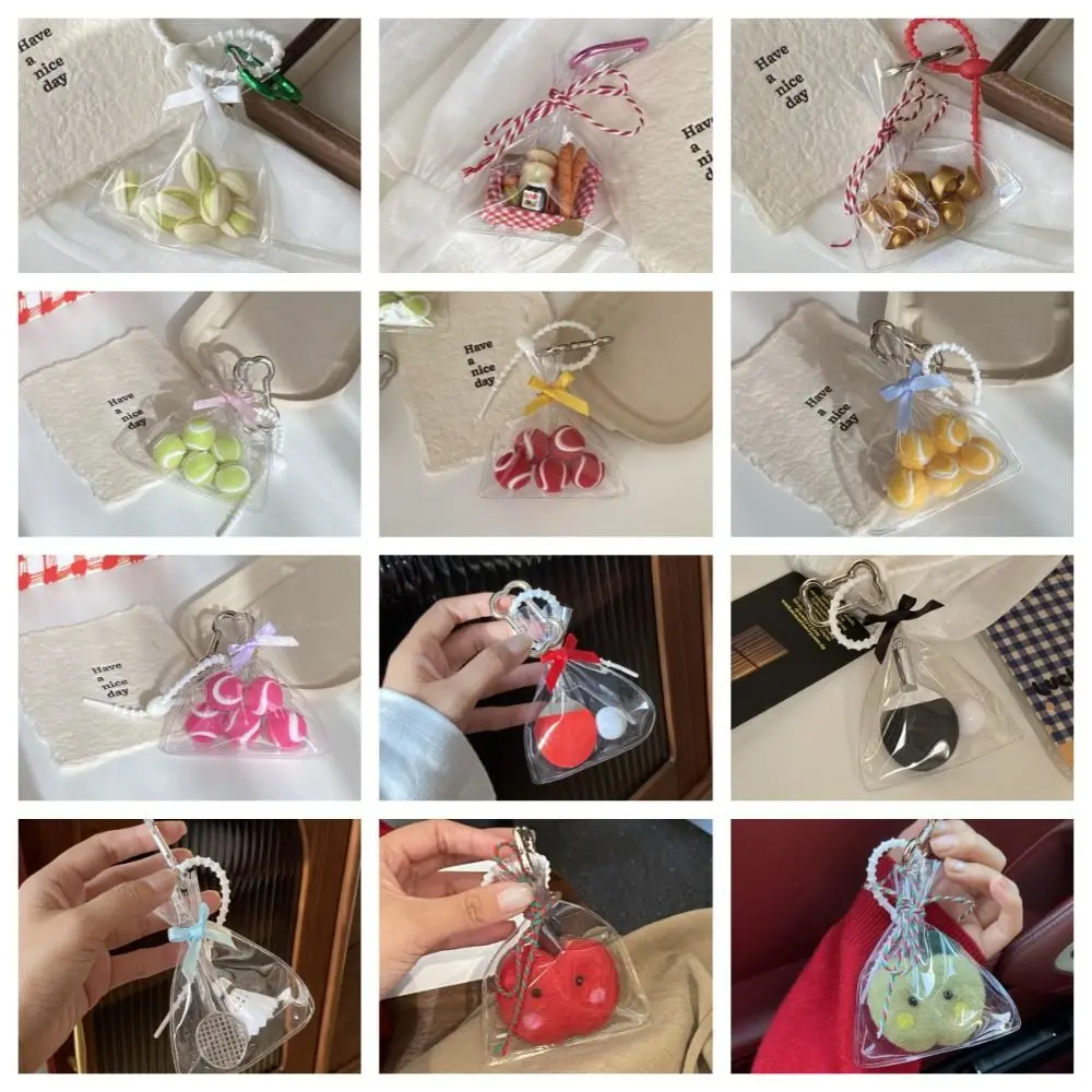 Прекрасный мультяшный теннисный брелок для настольного тенниса фисташковый