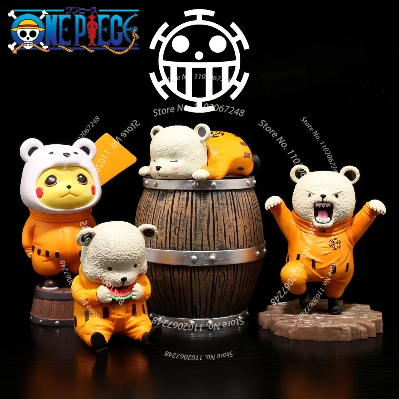 

One Piece Anime Bepo Figure Kawaii Cartoon Toys PVC Cute Pet Action Figurine Beibo Bear Model Toys for Children Gift