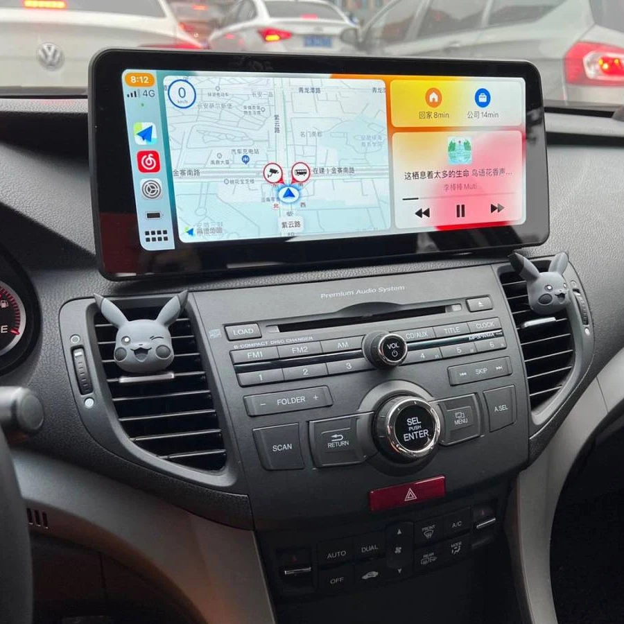 Qled экран 12 3 дюймов Android13 для Honda Accord Type S 2011 2009 автомобильное радио мультимедийный