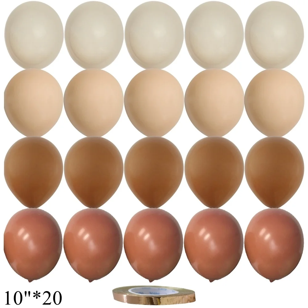 Винтажные воздушные шары 10 дюймов хаки, набор из 15/20 шт  DIY House