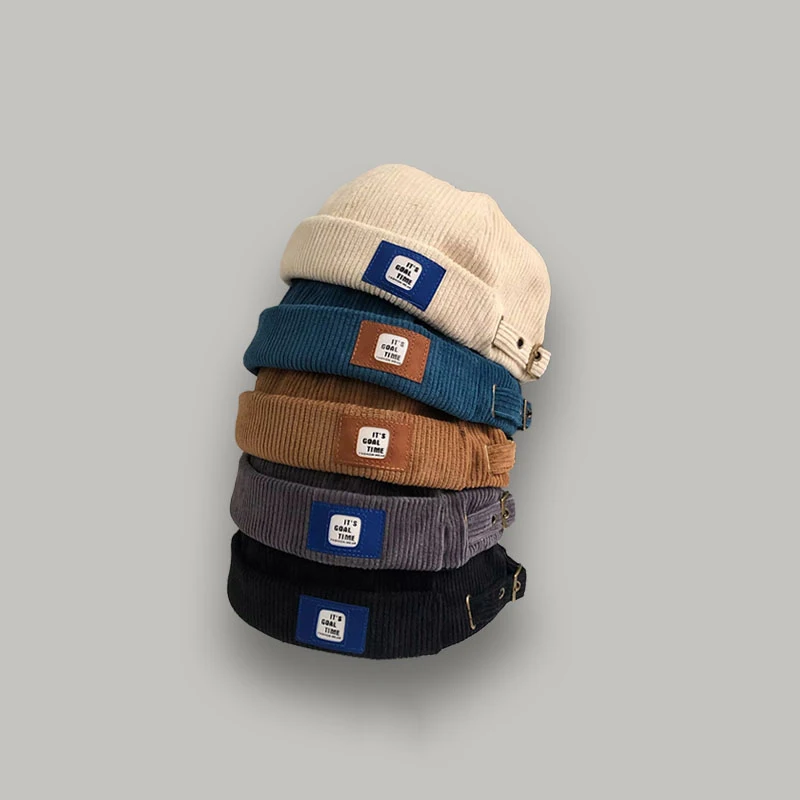 

Vintage Docker Cap Brimless Hat Breathable Beanie Hats Cotton Retro Adjustable Literary Landlord Sailor Cap Women Hip Hop Hat