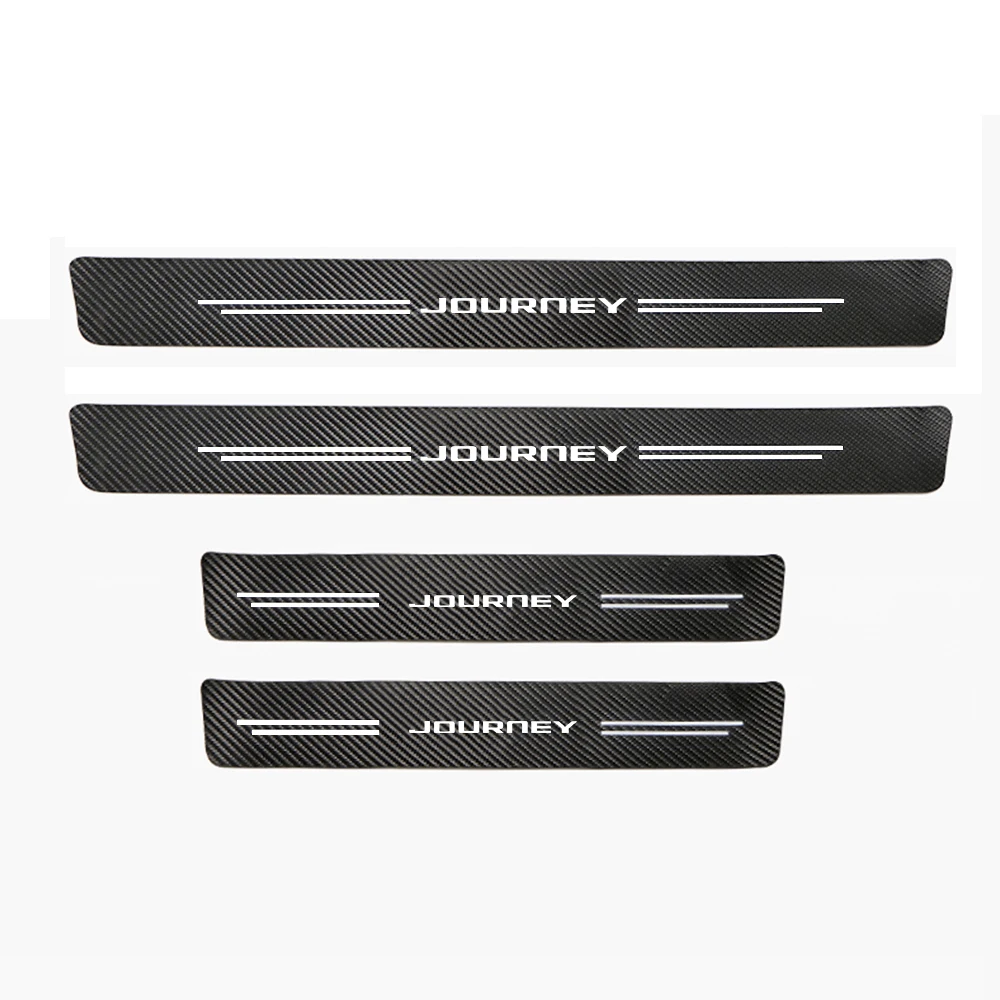 

4 шт. автомобильные наклейки пороговое полосы из углеродного волокна для DODGE JOURNEY автозапчасти