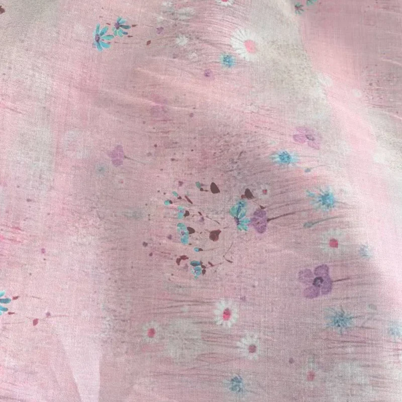 50X140 см высокое качество рами красивый цветочный принт высококачественное платье