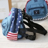 pet harness leash denim backpack puppy outdoor travel backpack bag multifunction backpack carrier dog bag accessories supplies