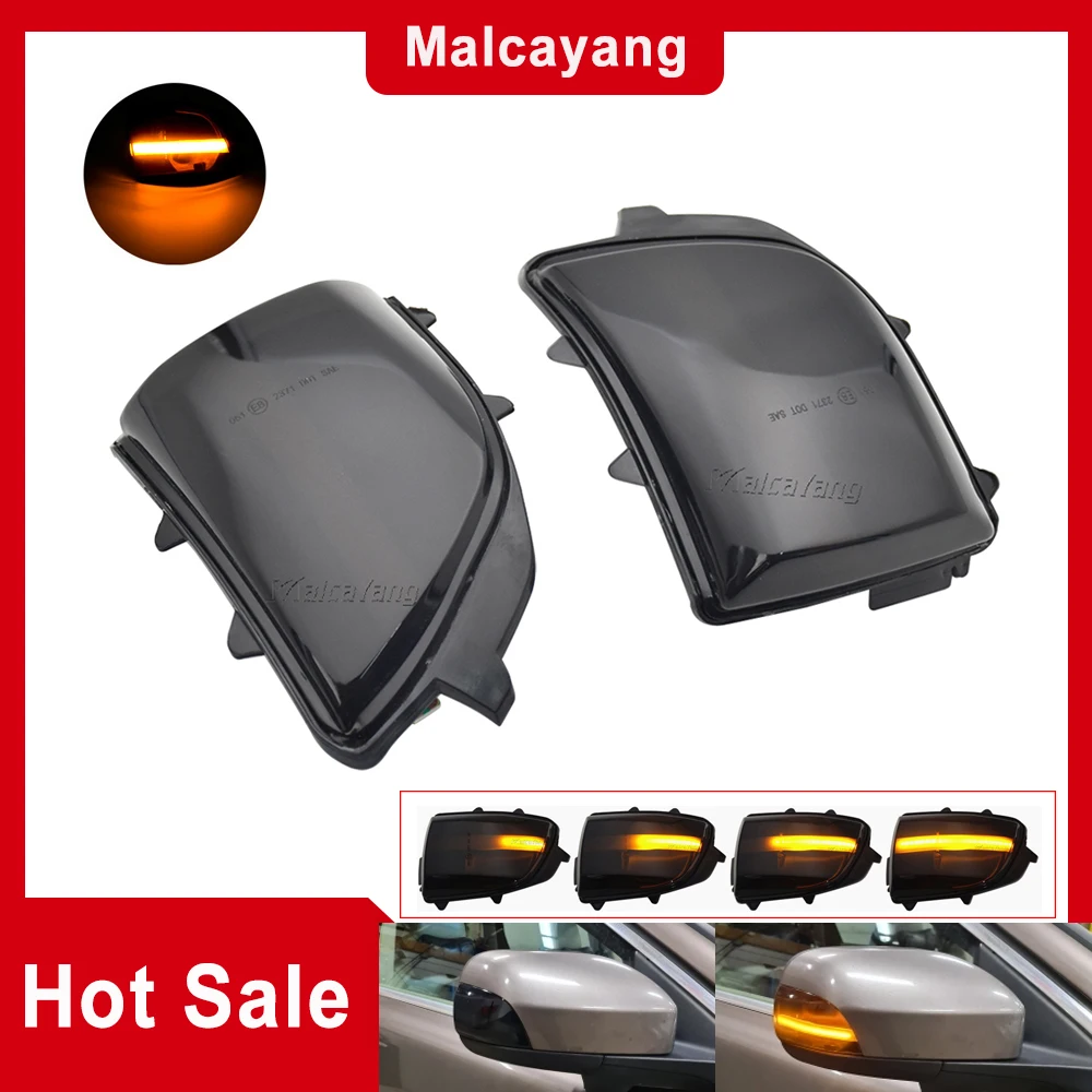 

LED Dynamic Turn Signal Light Side Mirror Sequential Lamp Blinker Indicator For Volvo XC70 2008-2012 XC90 2007-2014