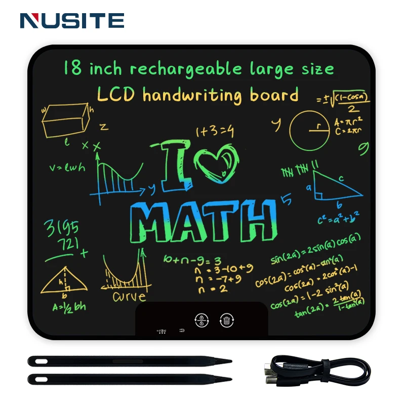 18 Inch Rechargeable LCD Writing Tablet Erasable Electronic 