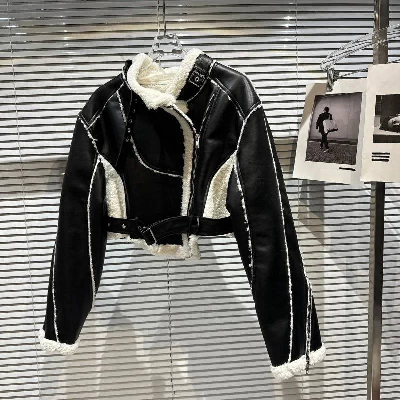 PREPOMP 2023 зимняя новинка женская куртка из искусственного меха с длинным рукавом и