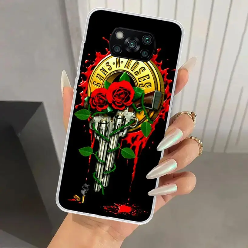 Чехол для телефона Guns N Roses Good Time Xiaomi Poco X6 X5 X4 X3 Nfc F6 F5 F4 GT F3 F2 Pro F1 M5S M4 M3