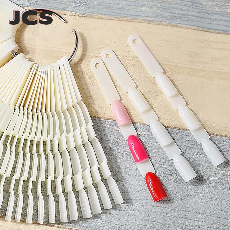 

Гель-лак в форме веера для обучения обучению моделированию, накладные ногти со съемным кольцом, 150 типсов, дизайн ногтей, дисплей, естественн...