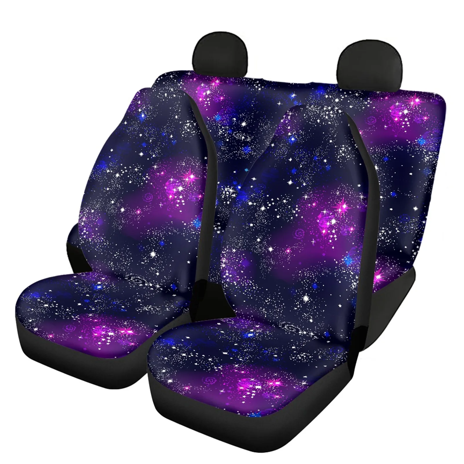 

Galaxy Pattern Car Soft Seat Cover Universal Heavy-Duty Nonslip Auto Accessory Easy Clean Front and Back for Vehicle Seat covers