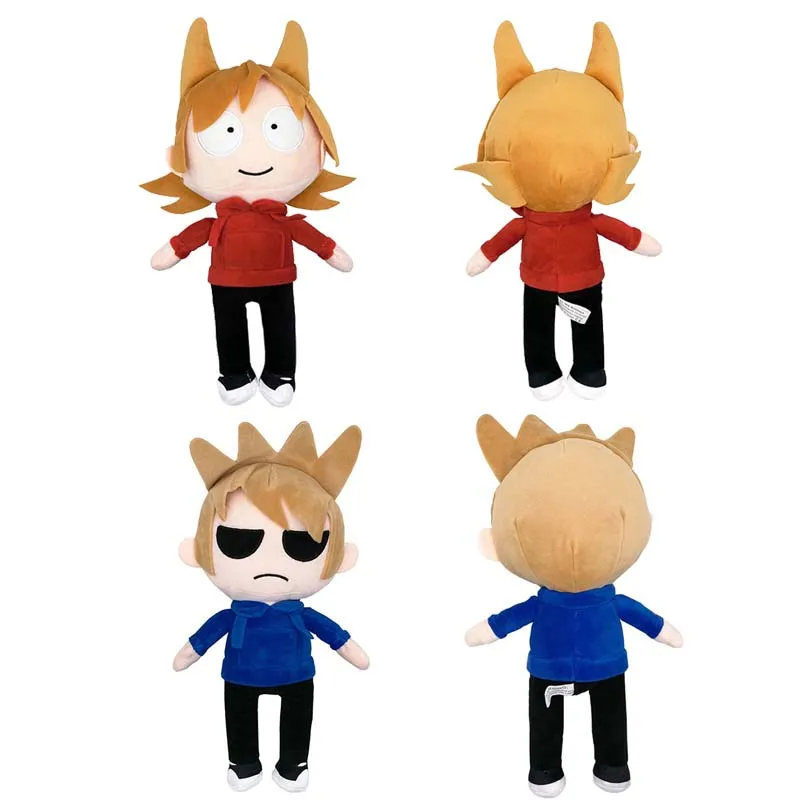 

2 pieces of 34-36cm eddsworld Plush Doll animation week toys children's birthday Christmas gifts home decoration
