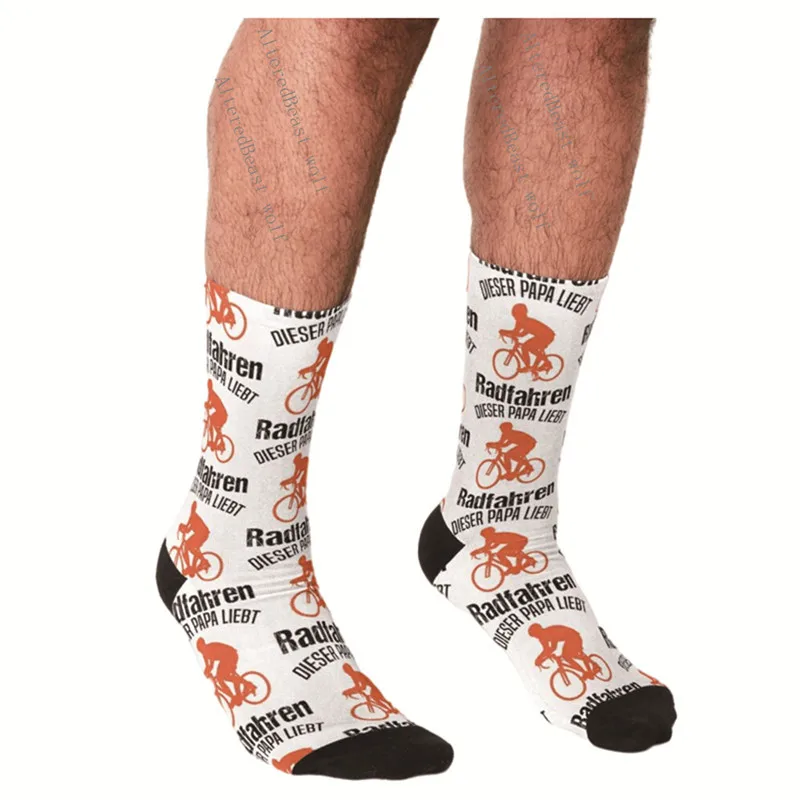 

Men's Funny socks Bicycle Cycling Octopus Socks harajuku Men Happy hip hop Novelty cute boys Crew Casual Crazy Socks for men