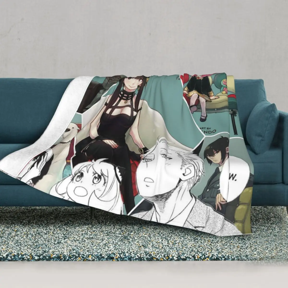 

Детское фланелевое одеяло Spy x Family Anime 2022, очень мягкое одеяло