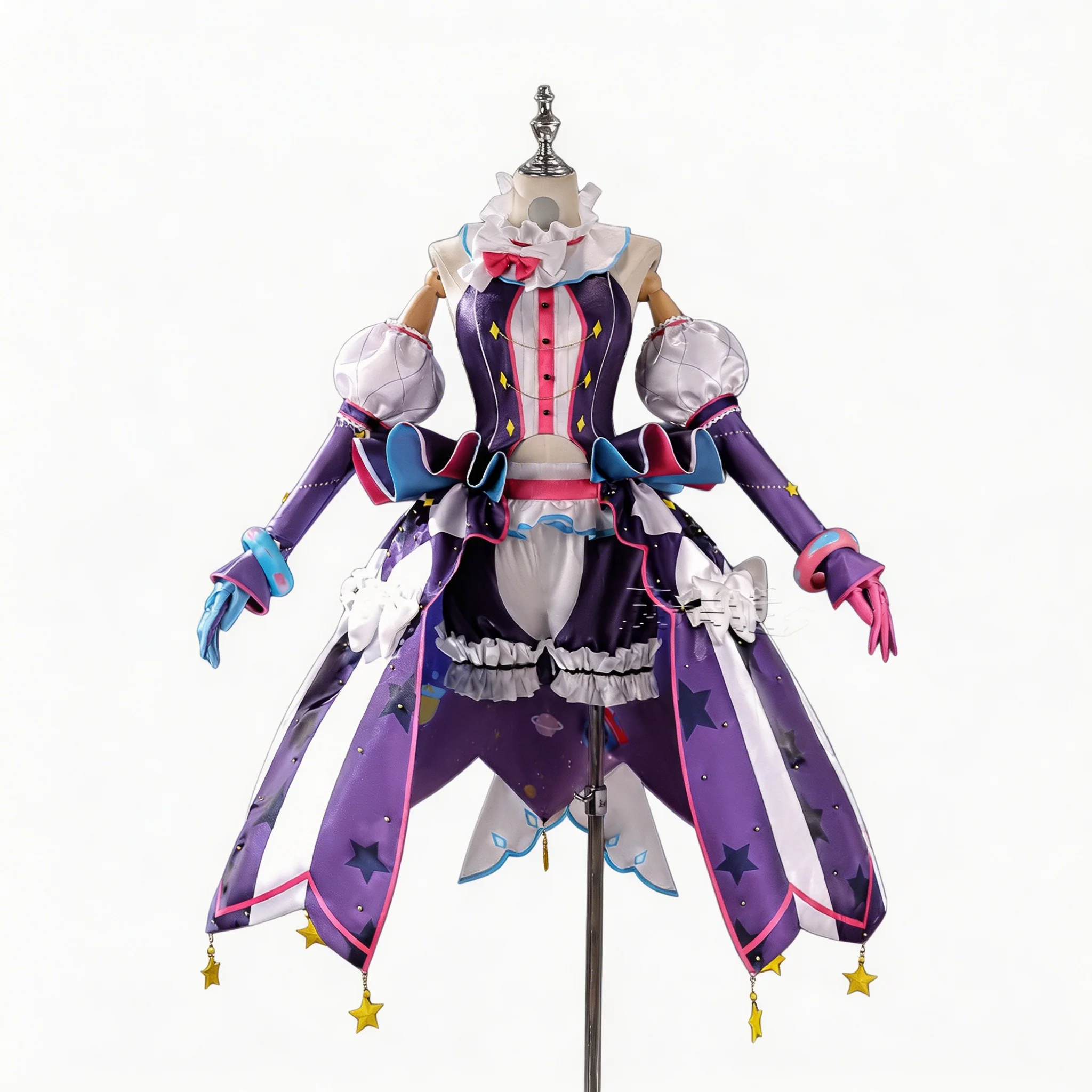 Фото Костюм для косплея Emu Otori из Project SEKAI Wonderlands×Showtime, розовое милое платье в стиле лолита из серии Space Opera, полный комплект №1