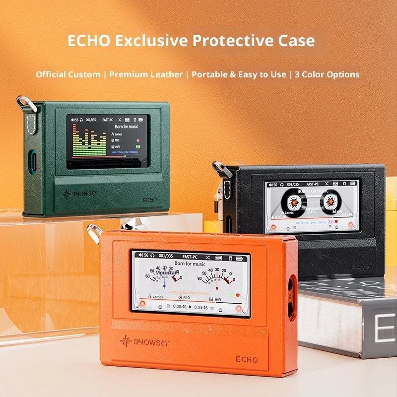 Фото Защитный чехол для FiiO SnowSky ECHO, новый специальный защитный чехол, портативный, легко разбираемый кожаный чехол для музыкального плеера №5