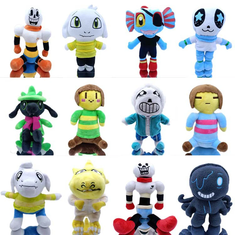 

20 Styles Undertale Plush Toy 20-30cm Undertale Sans Papyrus Ootopus Music Alphys Plush Stuffed Toys Doll for Children Kids Gift