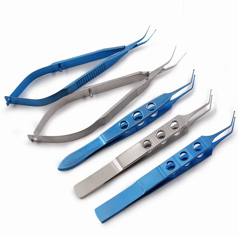 Офтальмологические микроскопические инструменты пинцет для имплантации