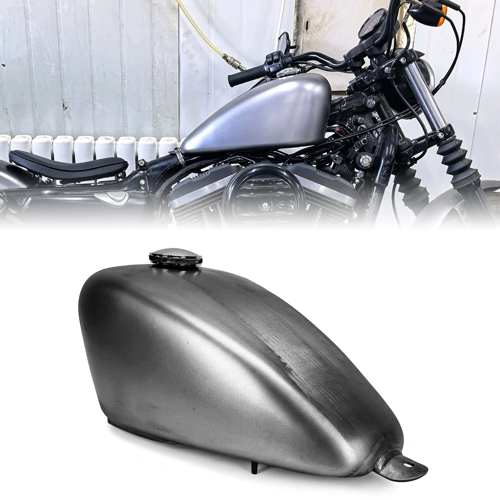 Фото Бензобак для мотоцикла 6 л для Harley Davidson Sportster XL 883 1200 48 Forty Eight XL1200X EFI, версии 2006-2022 гг. №2