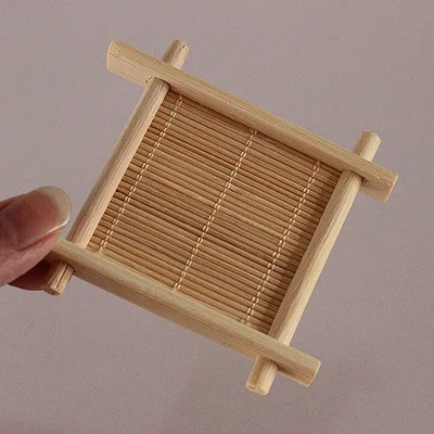 

Exquisite Imitation Bamboo Tic Tac Toe Tea Coaster Ornament