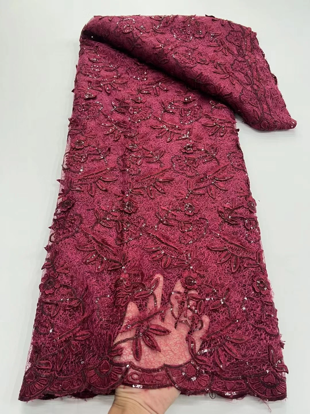 Африканский молочный шелковый шнур кружевная ткань Водорастворимая нигерийский