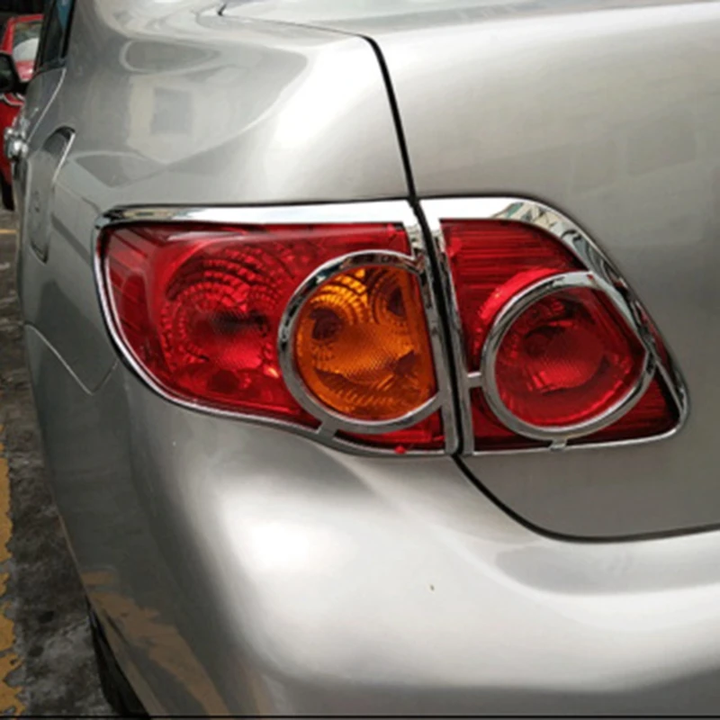 Задняя задняя фонарь рамка Стайлинг ABS Хромированная Крышка отделка для Toyota Corolla