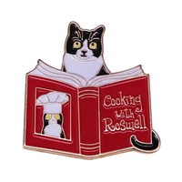 cooking together fashionable creative cartoon brooch lovely enamel badge clothing accessories