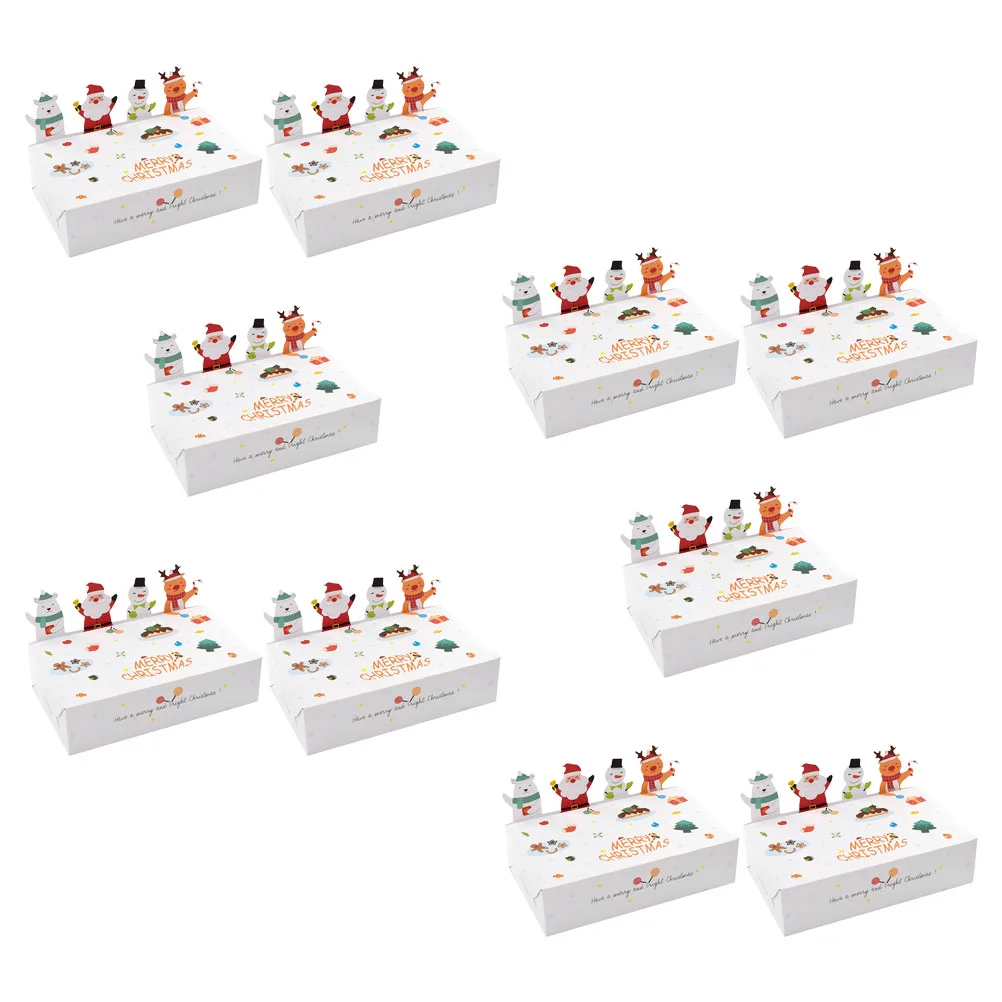

Christmas Gift Boxes Candy Treat Boxes Festival Holiday Goodie Box DIY Christmas Gifts Paper Packing Christmas Decoration