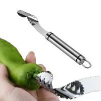 2022 304 stainless steel pepper corer seed remover tool kitchen gadgets for barbecue roasting peppers