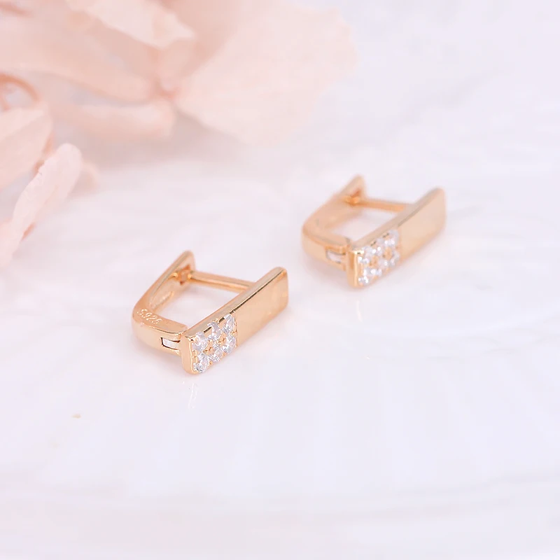 

Женские серьги-гвоздики в богемном стиле, с цирконом