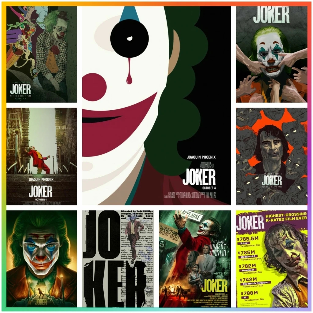 5D Комплект Алмазной Живописи Джокер DC Фильм Полный Круглый Набор Сверл Домашний