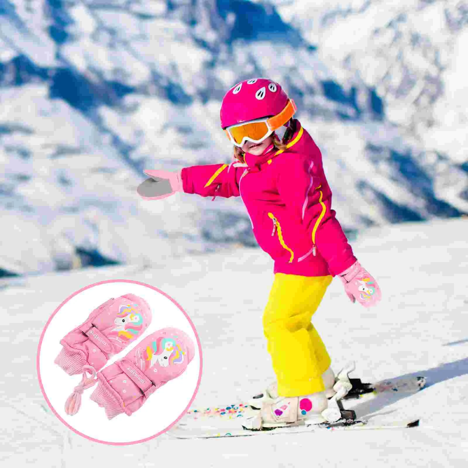 

1Pair Hand Protective Cover Hanging Cartoon Children for Protection Outdoors Winter