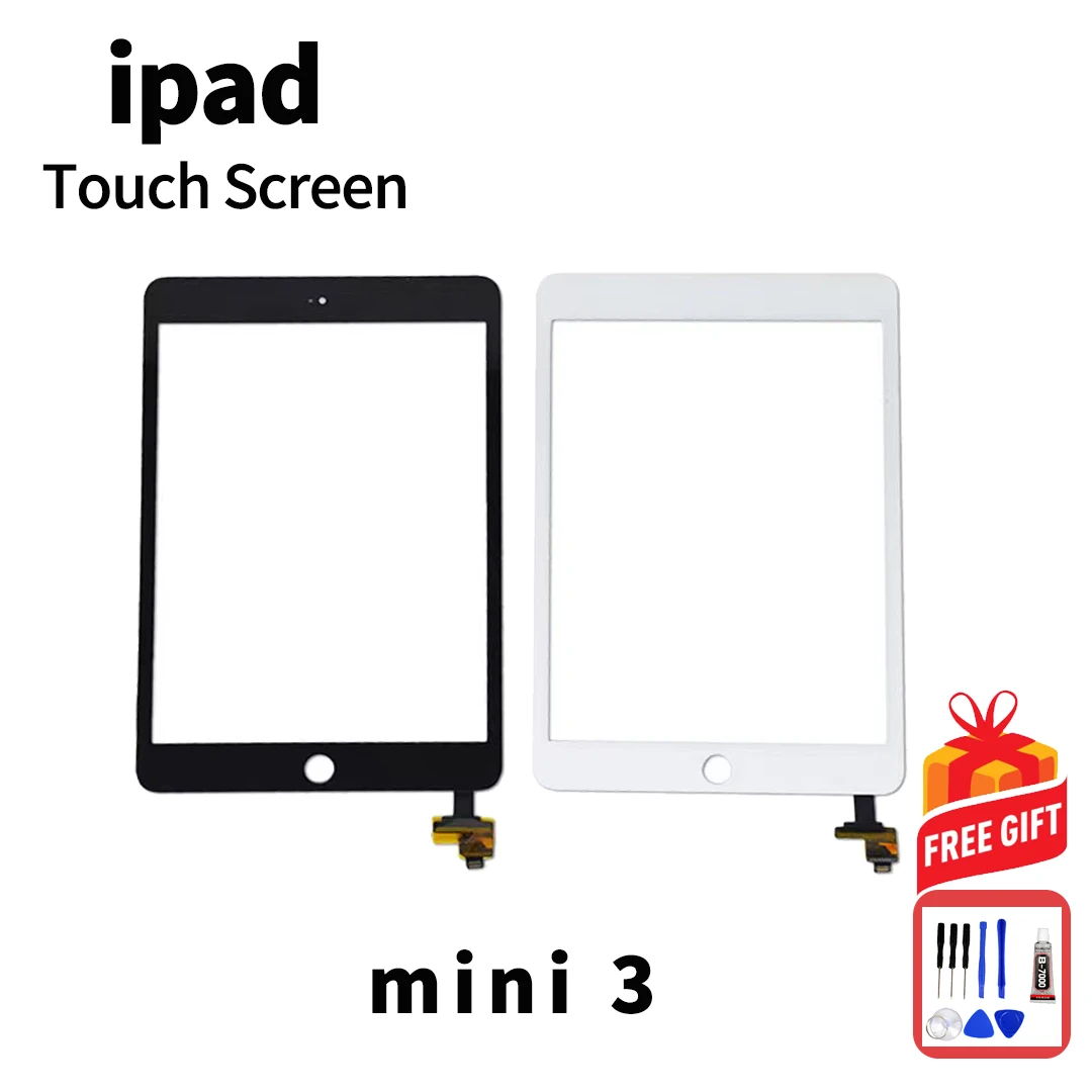 

Touch Screen For iPad Mini 3 A1599 A1600 A1601 Touch Screen IC Cable Display LCD Outer Digitizer Panel Replace