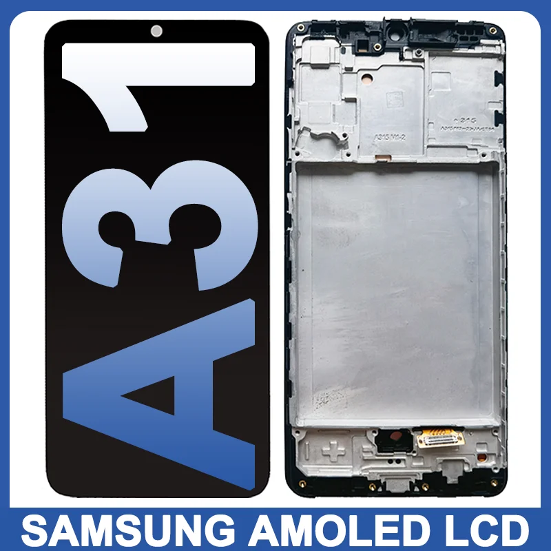 ЖК-дисплей 6,4 дюйма Super AMOLED для Samsung Galaxy A31, A315F, A315G, A315N, сменный сенсорный экран, дигитайзер в сборе