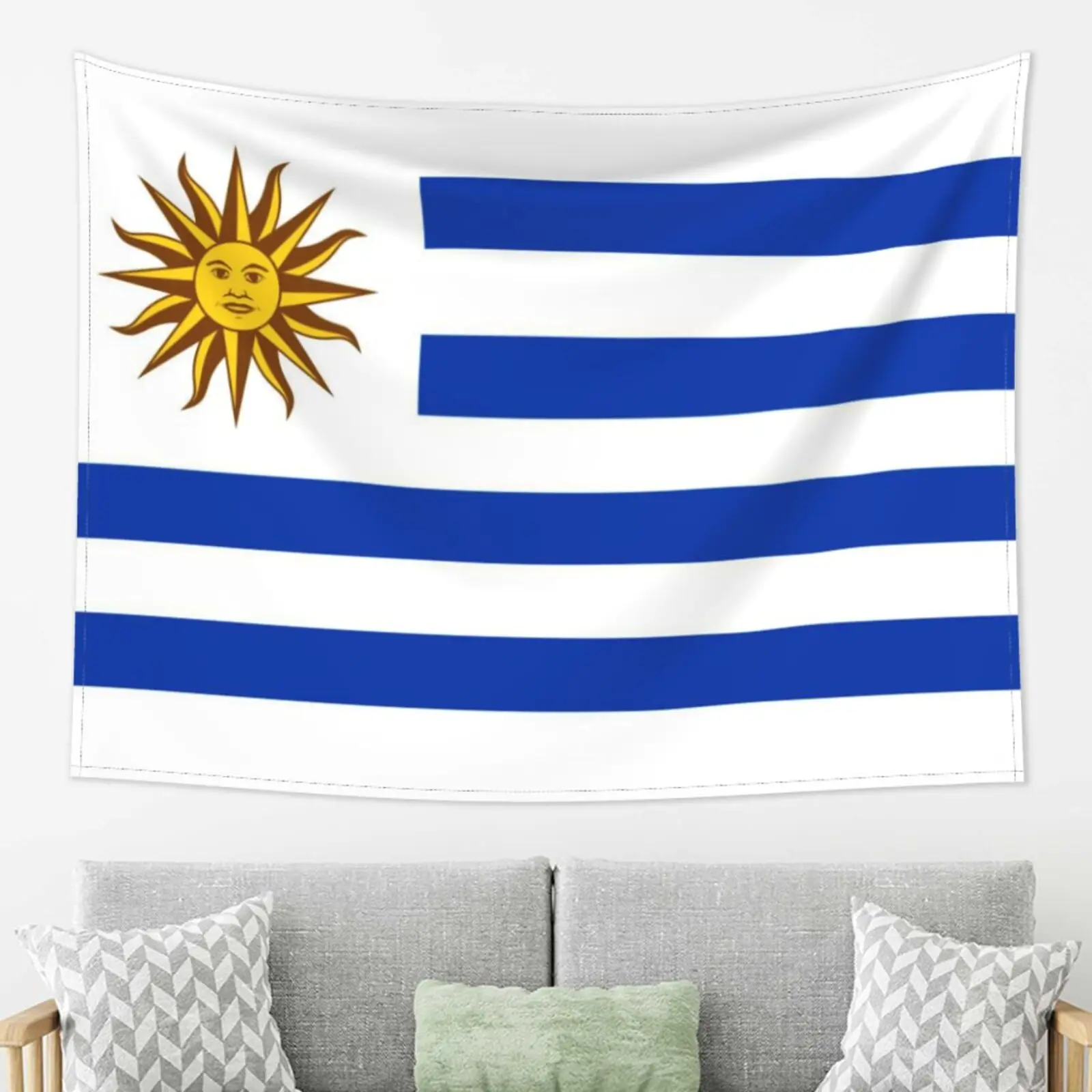 

Uruguay Flag Wall Hanging Tapestry Decorative Art Blanket Curtains Beach Towel Yoga Mat Blanket Table Cloth Wall Tapestry