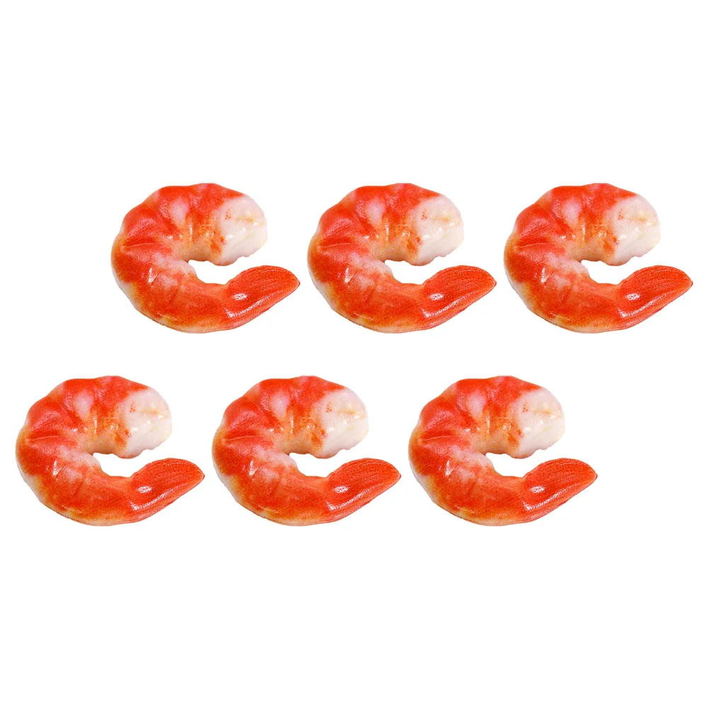 

Fake Foods Vivid Shrimp Meat Model Playthings Decorative Models Marine Creature