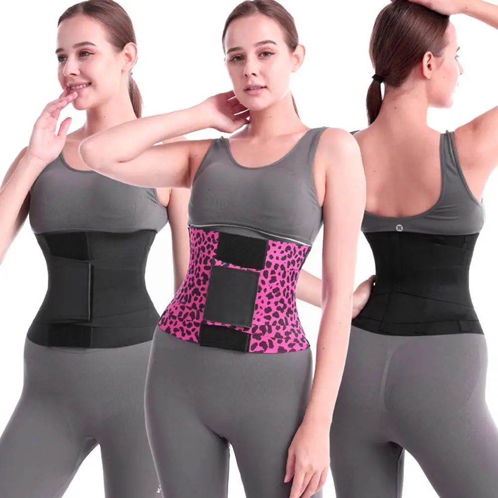 

Leopard Print Elastic Belt Abdomen Waist Sculpting Women Cincher Shaper Control Strap Slim Postpartum Trainer Shapewear Tum H2x2