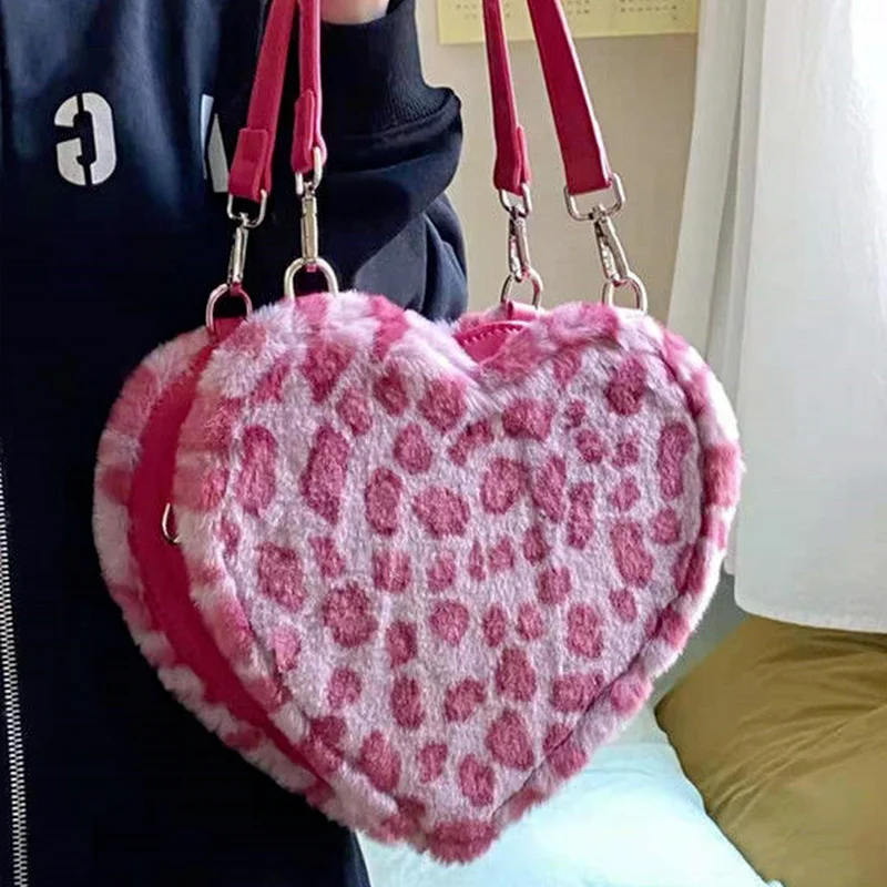 Сумка на плечо Xiuya Женская в японском готическом стиле саквояж форме сердца из