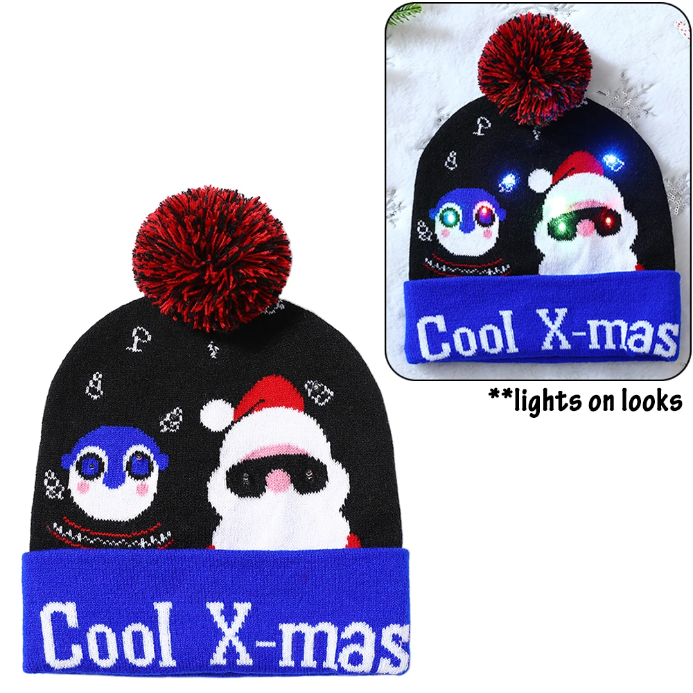 

Светящаяся вязаная шапка Natal Navidad