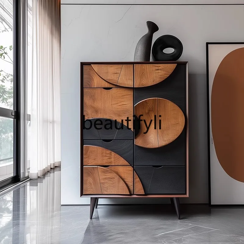 Художественный секретный шкаф. Персонализированный обеденный боковой шкаф в