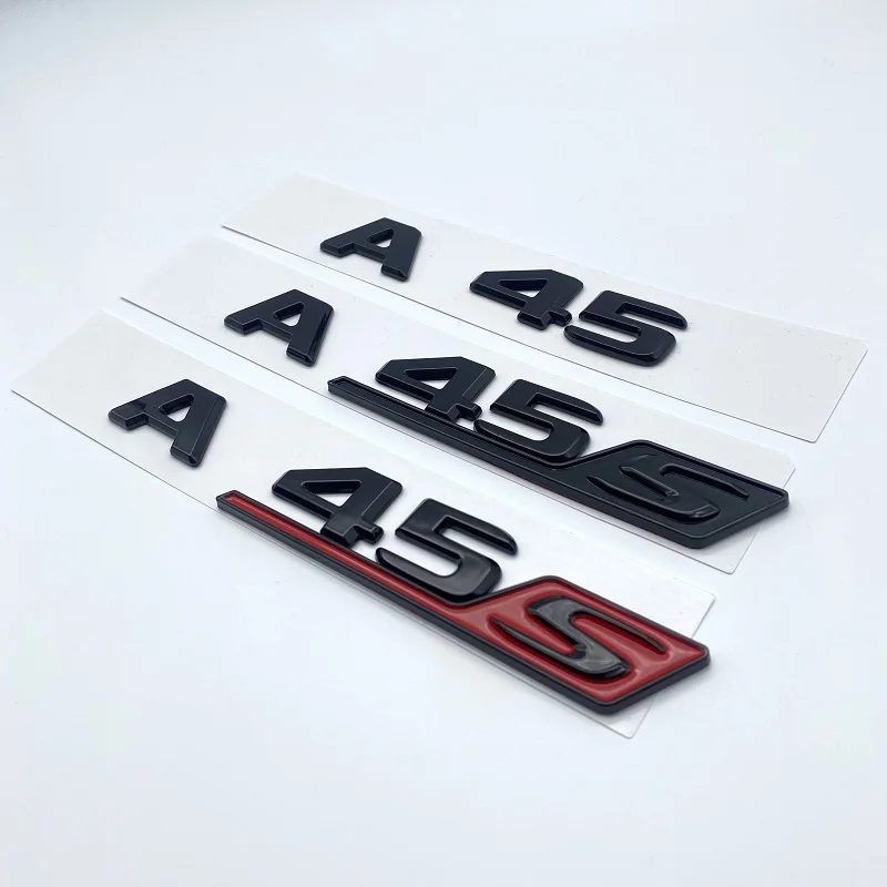 3d ABS хромированный черный логотип A35S A45S эмблема буквы значок автомобильная
