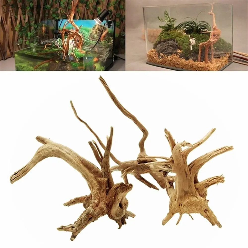 

1pc Wood Natural Trunk Driftwood Tree Aquarium Fish Tank Plant Stump Aquarium Fish Tank Ornament Landscaping Decoration