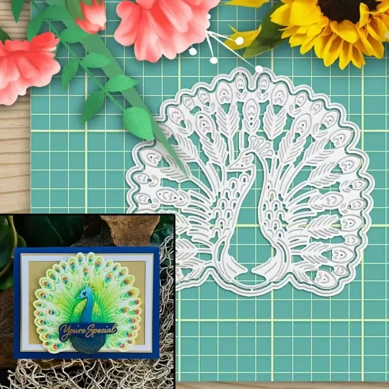 Форма для резки павлина альбом вырезок поздравительная открытка ручная работа