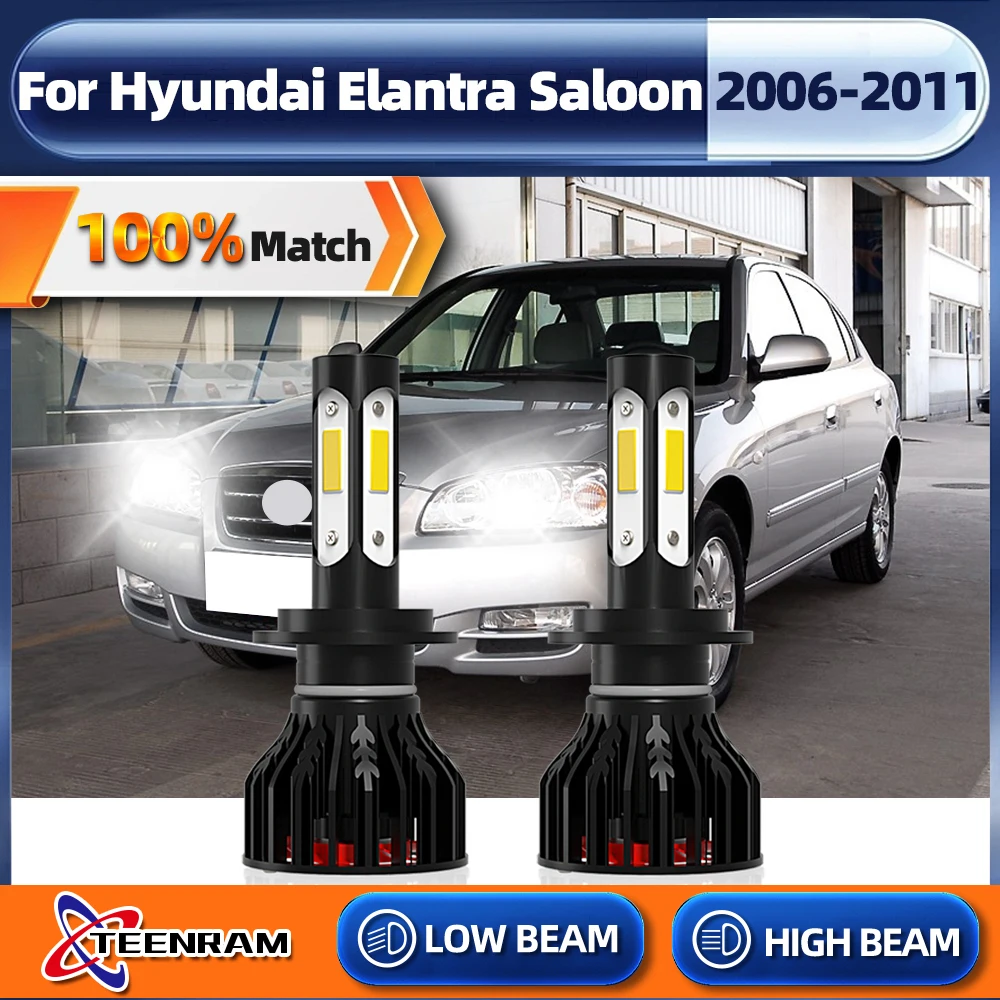 

H7 светодиодные фары 120 Вт 20000LM 6000K ближнего света автомобиля светильник лампы авто лампы для Hyundai Elantra салон 2006 2007 2008 2009 2010 2011
