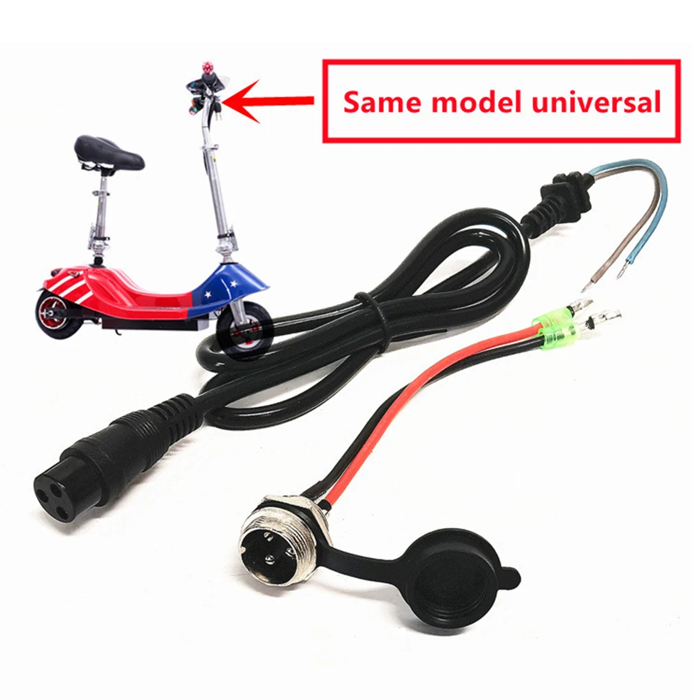 

Electric Scooter Battery Charger Port 3 Pin Inline Connector Jack Socket Electric Scooter Supply Scooter Accessories