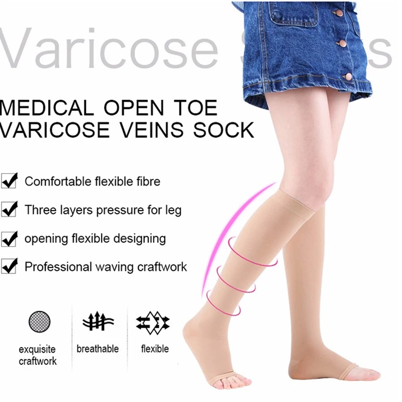 Compression Socks Running Marathon Sports Men Women Socks Nylon Leg Support Outdoor Stockings For Medical Edema Varicose Veins