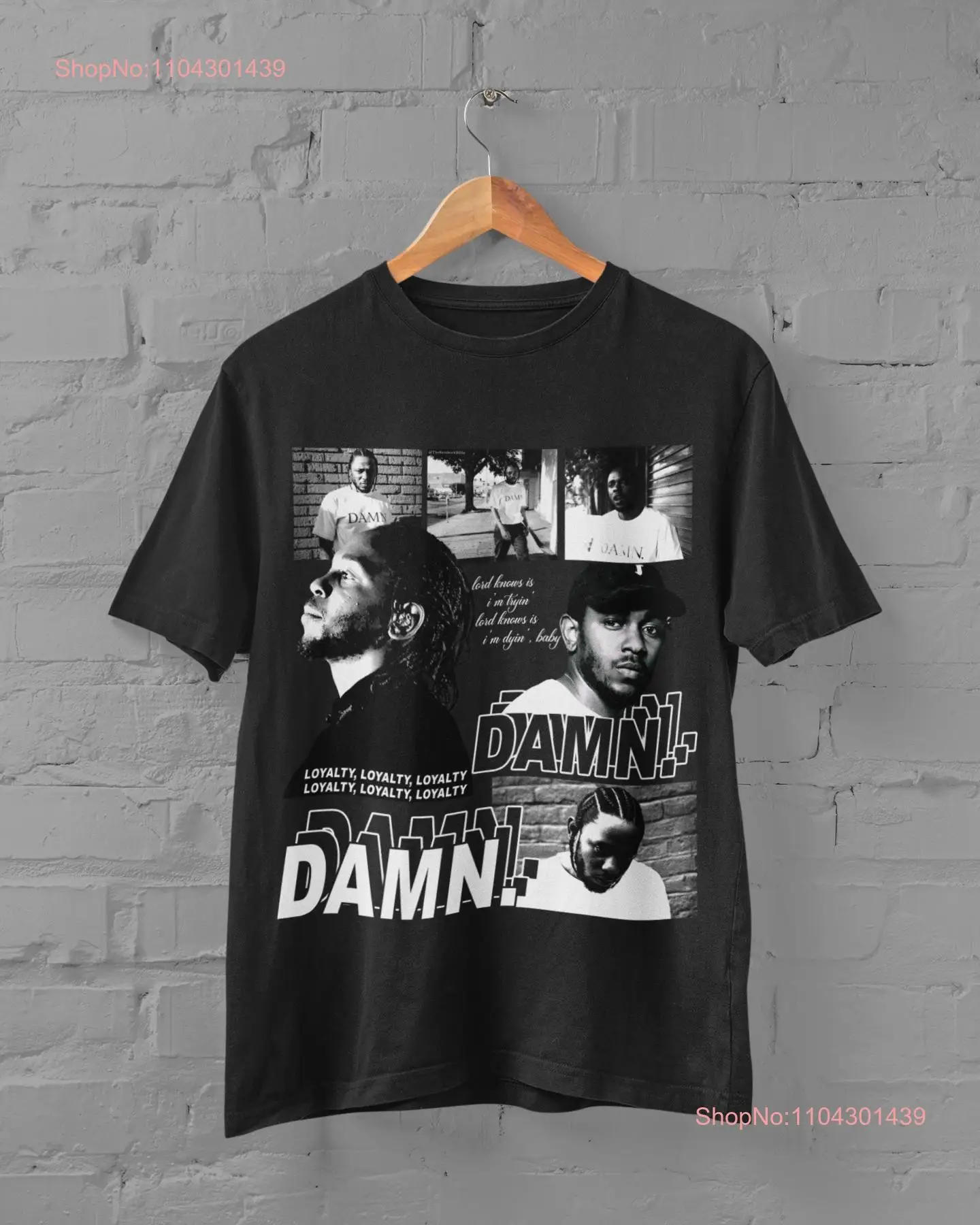 Винтажная футболка Kendrick Lamar в стиле хип-хоп с рисунком рэпера мерч длинными или