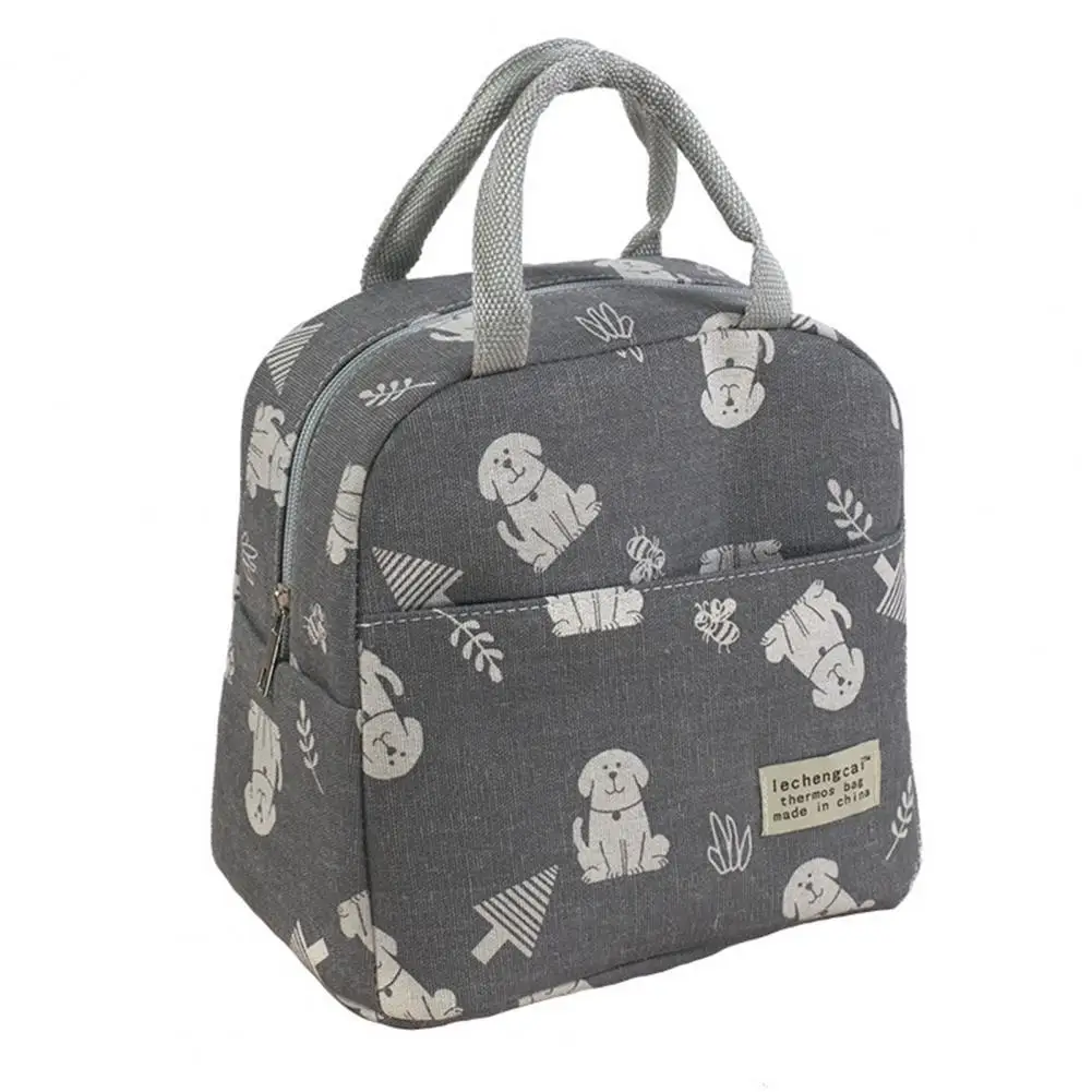 

Простая Термосумка, вместительная сумка для доставки еды, сумка для доставки еды с узором в виде животных с холодной изоляцией, контейнер для ланча