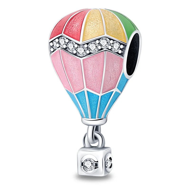 Серебряные Подвески plata из серебра 925 пробы бусины с воздушным шаром подходят для